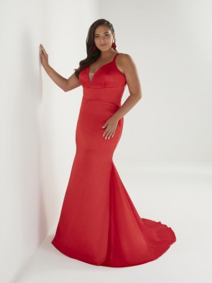 Christina Wu Plus 16965 Slim Halter Prom Dress