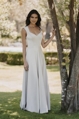 Allure 1706 Modern Keyhole Back Bridesmaid Dress