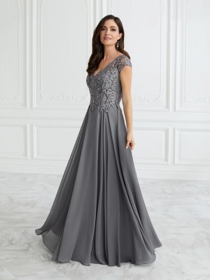 Christina Wu Elegance 17096 Lace Top Mothers Gown