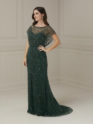 Christina Wu Elegance 17106 Beaded Illusion Gown