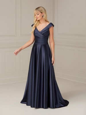 Christina Wu Elegance 17117 Tip of Shoulder Cap Sleeve Gown