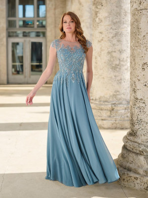 Christina Wu Elegance 17163 Beaded Lace Illusion Gown