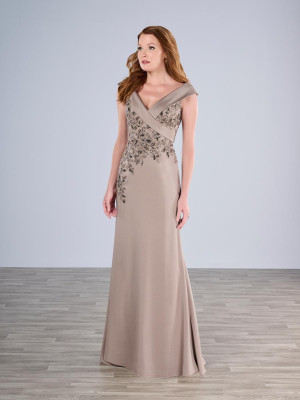 Christina Wu Elegance 17185 Beaded Floral MOB Gown