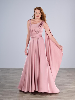 Christina Wu Elegance 17190 Asymmetrical Draped MOB Gown