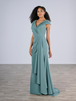 Christina Wu Elegance 17195 Draped Mother of Bride Gown