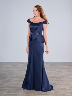 Christina Wu Elegance 17196 Slim Scoop Neck MOB Gown