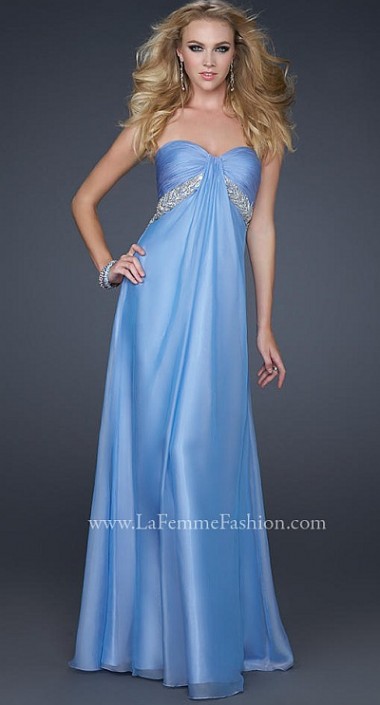 periwinkle chiffon dress
