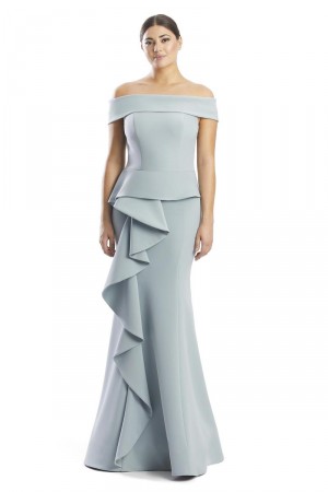 Alexander by Daymor 1756 Gown with Cascading Flounce