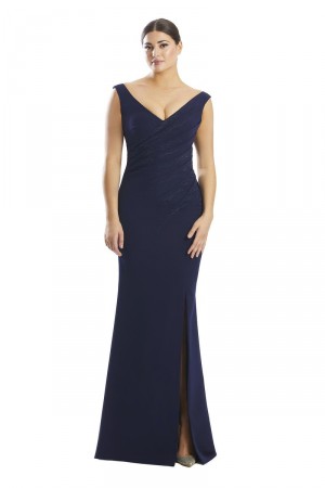 Alexander by Daymor 1757 Flattering Pleated Mothers Gown