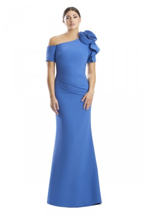 Alexander by Daymor 1762 One Shoulder Rosette Gown