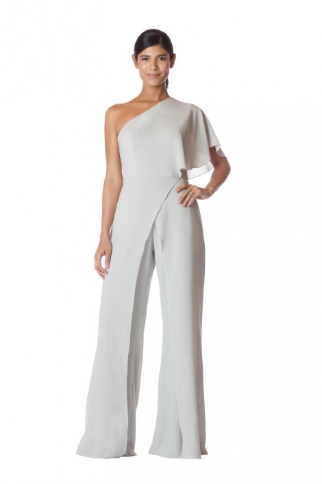 bridesmaid jumpsuit grey