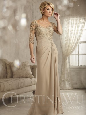 Size 24 Navy Christina Wu Elegance 17823 Beautiful Mother of the Bride Dress