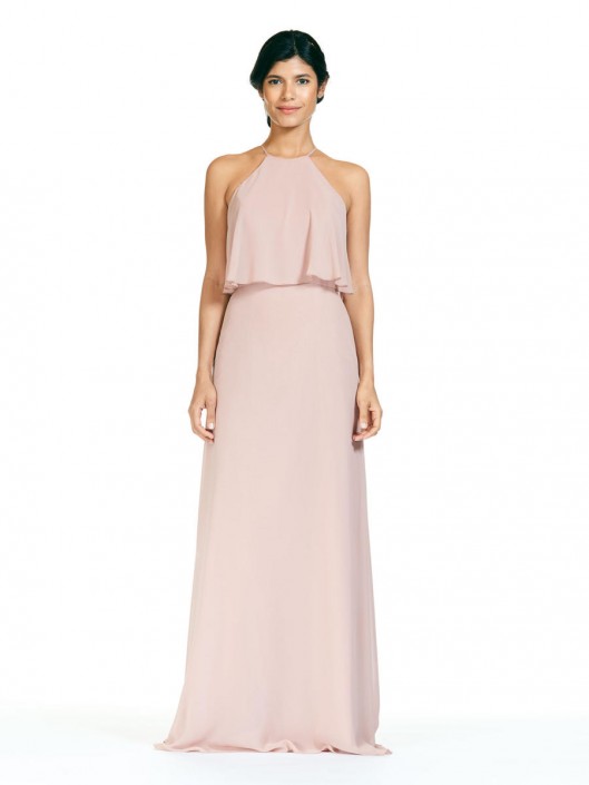 blush flowy dress