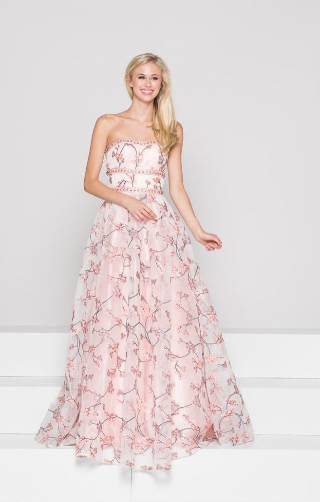 colors dress 1803 embroidered floral prom gown french novelty
