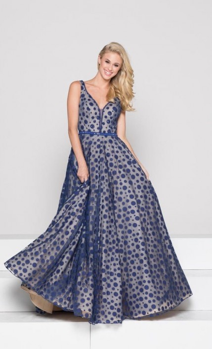 Polka Dot Prom Dress