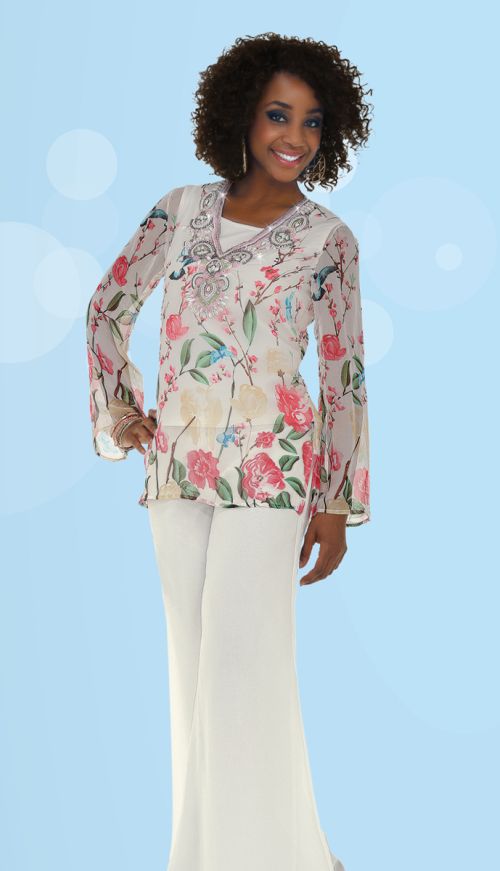 Casual Elegance by Ben Marc 18253 3pc Pant Set French Novelty