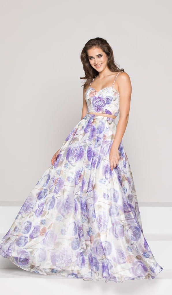 two piece gown design