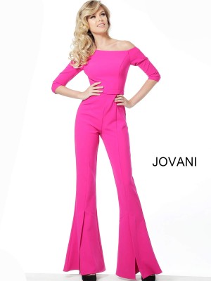 Jovani 1867 Bell Bottom Jumpsuit