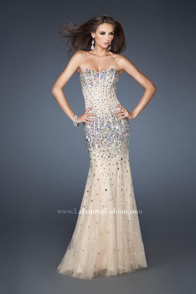 beaded corset dress