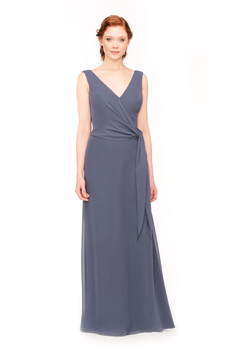Bari Jay 1965 Waist Tie Bridesmaid Dress French Novelty Bari Jay 1965 Waist Tie Bridesmaid