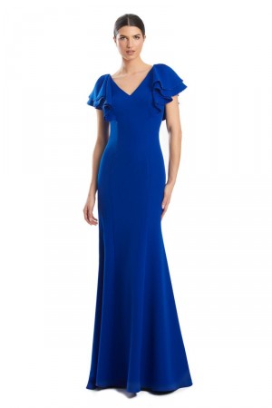 Alexander by Daymor 1968 Ruffle Sleeve Mothers Gown