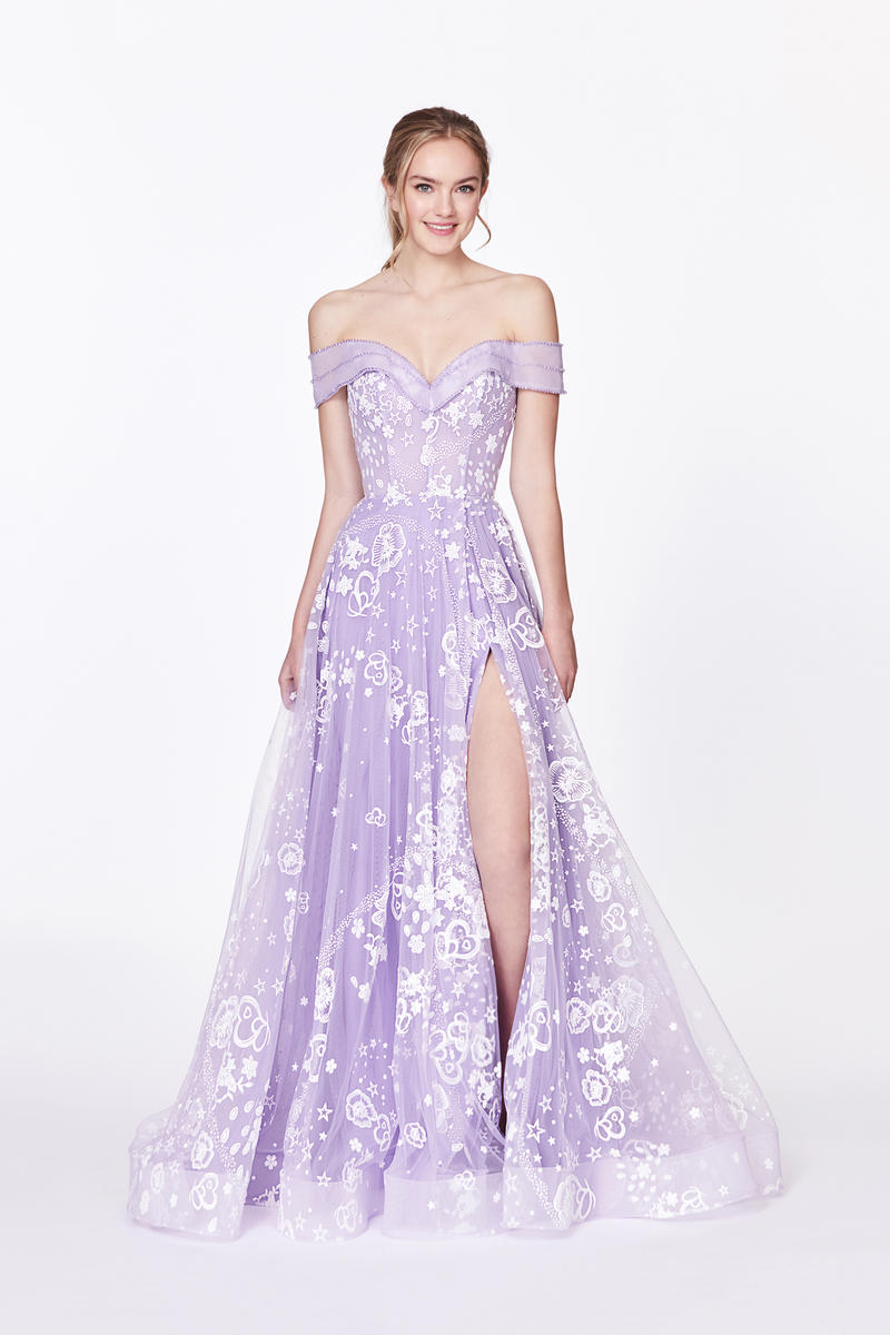 pastel purple prom dresses