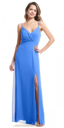 Bill Levkoff LILY 20002 Surplice Chiffon Bridesmaid Dress
