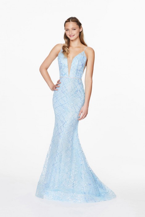 light blue debs dress