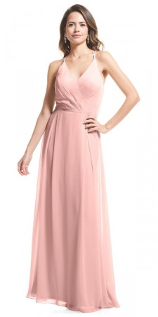 Bill Levkoff HARPER 20008 Strappy Tie Back Bridesmaid Dress