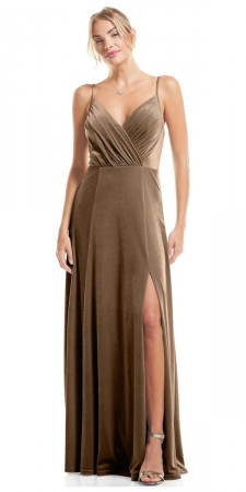 Bill Levkoff MILA 20009 Stretch Velvet Bridesmaid Dress