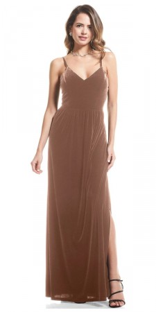 Bill Levkoff MILEY 20023 Stretch Velvet Bridesmaid Dress