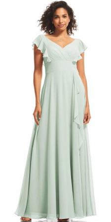 Bill Levkoff SAWYER 20027 Flutter Sleeve Bridesmaid Dress