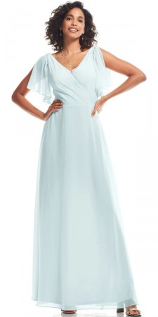 Bill Levkoff NOELLE 20042 Split Flutter Sleeve Bridesmaid Dress
