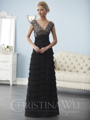 Christina Wu Elegance 20241 Multi Tiered Mother of the Bride Dress