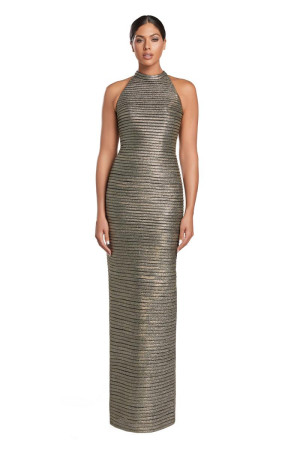 Alexander by Daymor 2065 High Neck Column Gown