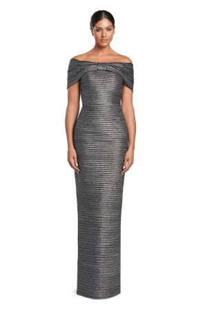 Alexander by Daymor 2066 Off Shoulder Column Gown