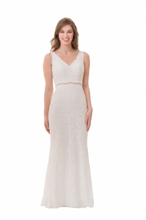 Bari Jay Whites 2066 Lace 2pc Destination Wedding Dress French Novelty Bari Jay Whites 2066 Lace 2pc Destination Wedding Dress