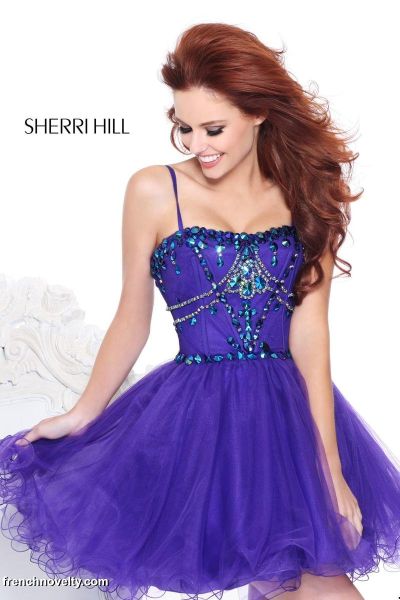 Sherri hill spaghetti strap dress 2025