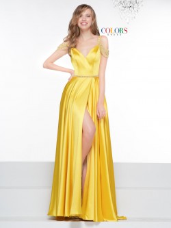 yellow prom gowns