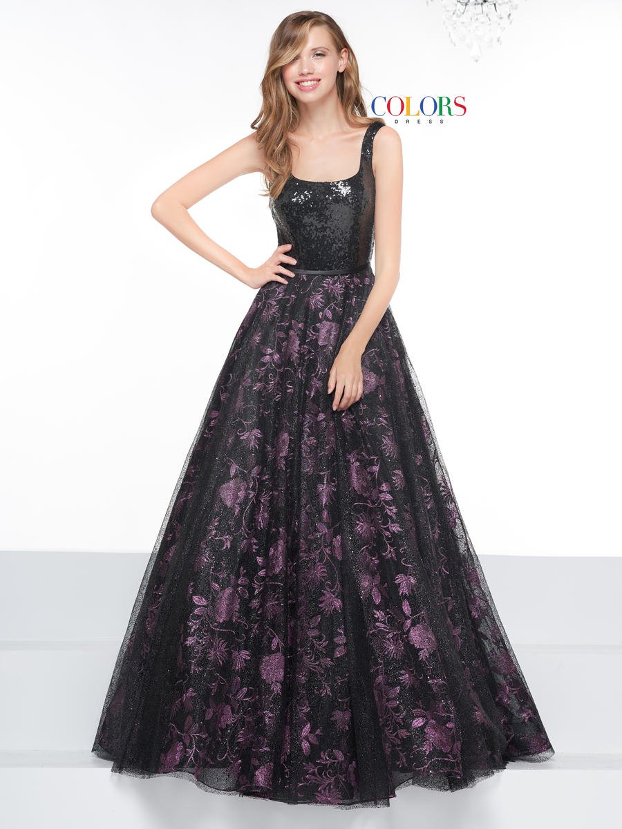 French Novelty: Colors Dress 2111 Sparkling Prom Gown
