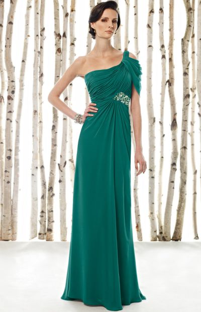 One Shoulder Mother Of The Bride Dresses 3