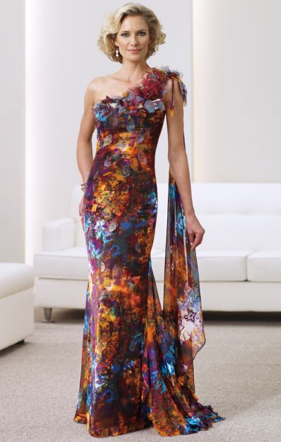 mother of the bride print dresses
