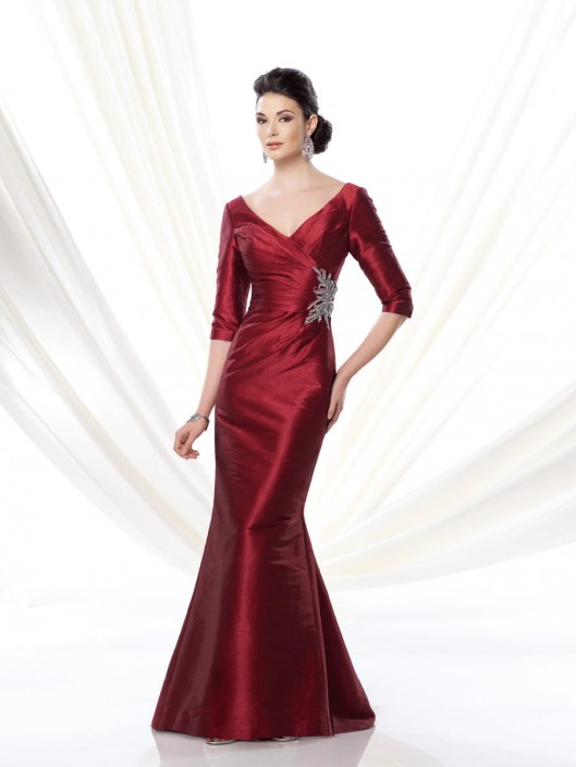 French Novelty Ivonne D 214D64 Silk Dupioni Formal Gown