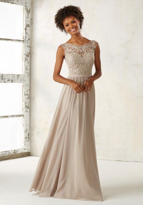 Embroidered Bridesmaid Dresses