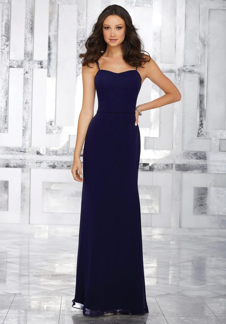 Morilee 21547 Beaded Lace Strap Bridesmaid Dress French Novelty