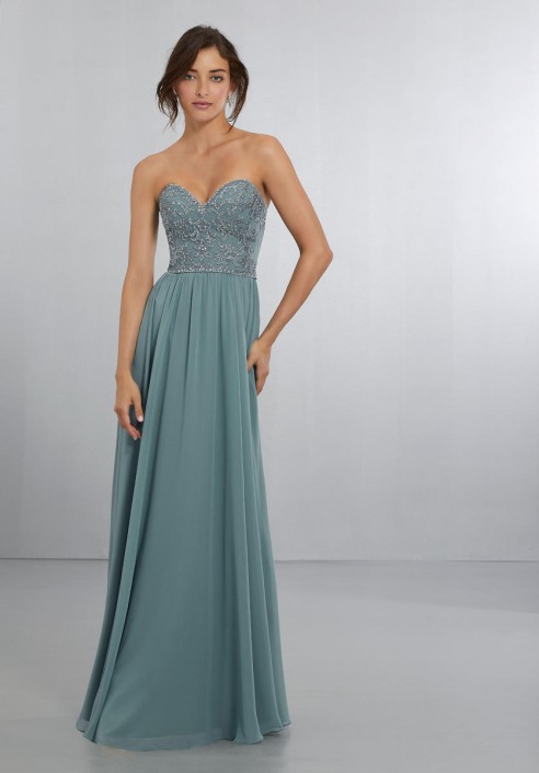 Embroidered Bridesmaid Dresses