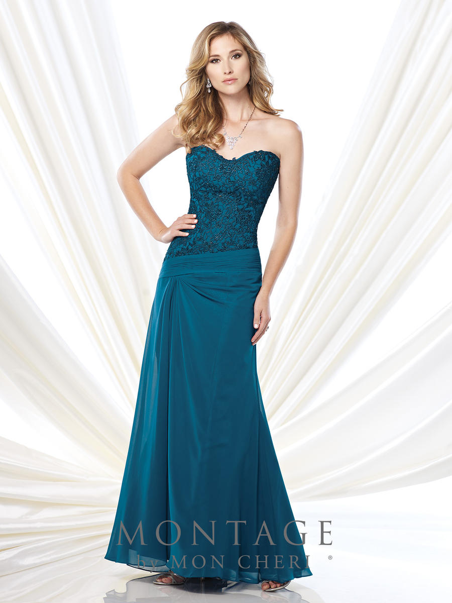 Montage 215917 Drop Waist Slim Gown: French Novelty