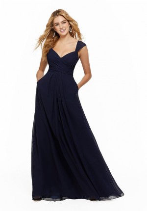 Morilee 21647 Watteau Back Bridesmaid Dress
