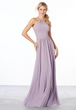 Size 10 Rosewood Morilee 21653 Ruffle Back Flowing Bridesmaid Dress