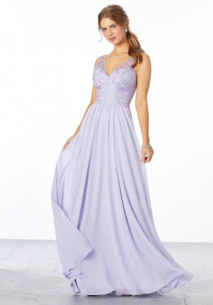 Size 20 Moss Morilee 21656 Embroidered Sheer Bridesmaid Dress